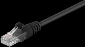 68647 2.00m Cat.5e U/UTP-Patchcable, black, RJ45