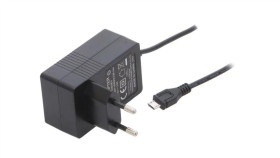 Zasilacz Impulsowy Stałonapięciowy 12Vdc 1A 12W 5,5/2,5 Pro1505w2e-Microusb