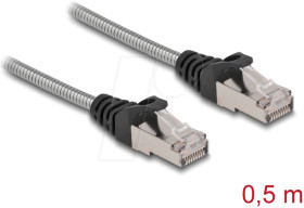 80107 RJ45 Cable Cat.6A U/FTP with metal jacket 0.5 m