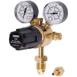 Draper 70147 Industrial Gas Bottle Regulator with Double Gauge, 300 bar