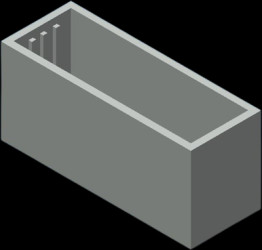 ABS enclosure, (L x W x H) 40 x 15 x 19 mm, dark gray (RAL 7037), S38.8