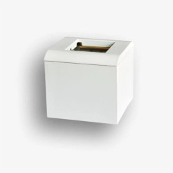 Obudowa natynkowa głęboka 65mm 2-modułowa do osprzętu 45x45 (zawiera SUP metalowy i RAM) OBUK-2-65