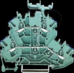 2002-2238 Double-deck through-type terminal block, Ø 0.25 - 2.5 mm L