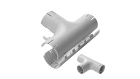 Łącznik Składany Trójnik Lst 25 Szary Do Rur Sztywnych (Rl I Rlm) Oraz...