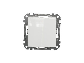 SEDNA DESIGN & ELEMENTS Wyłącznik zwierny przycisk podwójny biały SDD111118 SCHNEIDER ELECTRIC