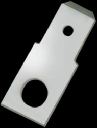 Faston plug, 6.3 x 0.8 mm, L 19 mm, uninsulated, straight, 3854.67