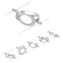 Paulmann 94414 Spotlight kits LED Chrome matt Cable kit Built-in LED