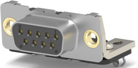 D-Sub socket, 9 pole, standard, equipped, angled, solder pin, 106505-2