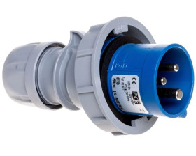 Wtyczka przenośna 16A 3P 230V niebieska IP67 TURBO SHARK 0132-6TTv