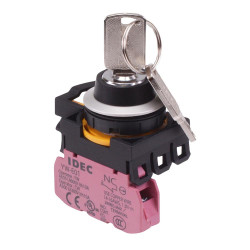 CW4K-2AE01 2 Position Metallic Maintained Key Switch 1NC IP65 IDEC