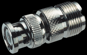 BNC adapter, BNC plug/PL socket UHF
