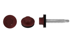 Wkręt farmerski (klucz 8) 4,8x20 RAL 3011 (250/1/12) STALCO FD48203011