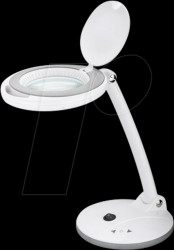 60363 Magnifying lamp, stand, LED, Ø 100mm real glass lens, 3 dioptres