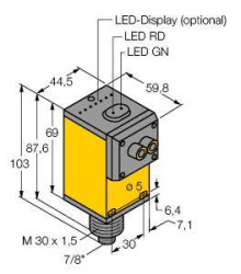 Turck 3054324 Q45BW13FVQ Czujnik światłowodowy 1 szt. (D x S x W) 60.5 x 44.5 x 101.6 mm