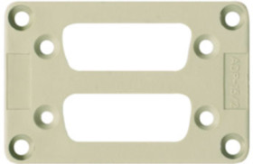 Adapter plate for heavy duty connectors, 1666210000