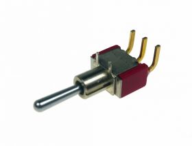 Przełącznik dźwigniowy (on)-off-(on) 3pin kątowy