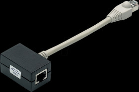 K5116.015 2-way adapter, RJ45 plug / 2x socket, terminated