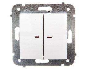 CARLA Łącznik świecznikowy z podświetleniem biały 1724-10