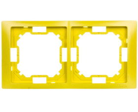 Simon Basic Neos Ramka podwójna limonkowy BMRC2/036