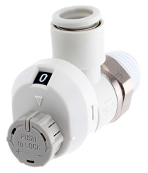 Regulator przepływu SMC Gwintowany Regulator prędkości AS