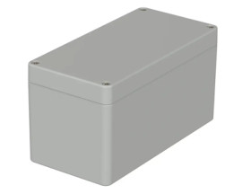 PC enclosure, (L x W x H) 160 x 80 x 85 mm, light gray (RAL 7035), IP66, 02231094