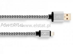 Kabel USB - iPhone 5/6, iPad, POWERFUL 2m 110m OHM