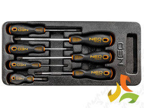 Zestaw narzędzi wkrętaki PH 7 szt. wkładka do wózka narzędziowego 84-232 NEO TOOLS