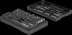 64127 Precision screwdriver set, 106 pieces