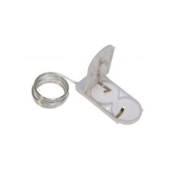 KOSZYK POJEMNIK NA 2 BATERIE CR2032 2032 BIAŁY Z WYŁĄCZNIKIEM