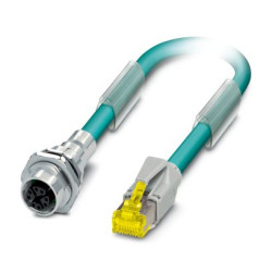 Kabel Ethernet Cat6a długość 900mm Z zakończeniem Phoenix Contact Poliuretan