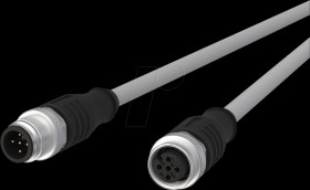 142MMA12020 Sensor cables, M12, 5-pin, plug &gt; coupling, 2 m