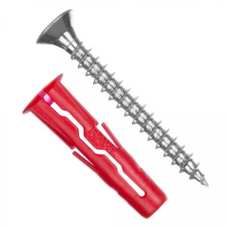 Kołki rozporowe uniwersalne UNO 6x28 z wkrętem z łbem stożkowym 4,5x30 100szt. RAWLPLUG