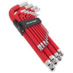 Sealey AK7187 Jumbo Ball-End Hex Key Set 13pc Anti-Slip - Metric