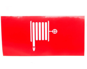 Piktogram PS61 125x250 hydrant logo awex (ISO7010)