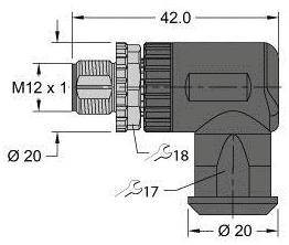 Turck 100002291 Złącze niekonfekcjonowane czujnika/aktuatora FW-EWSPM0516-SA-S-0408, 1 szt.