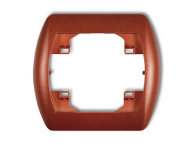 TREND Ramka pozioma 1 pojedyncza brązowy metalik 9RH-1 KARLIK