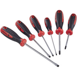 Toolcraft 96029C1123 Workshop Screwdriver Set 6-piece Ergo Handle