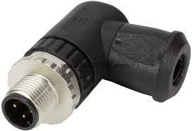 Złącze wielostykowe przemysłowe 4-pinowe M12 Montaż na kablu Wtyczka HARTING