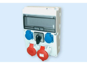 Rozdzielnica budowlana RB 32A/5 16A/5 0-1 IP66 Jastarnia RSJ-0112-01 AEP