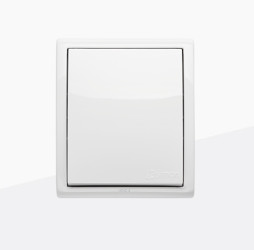 Przycisk dzwonkowy dzwonek IP54 AQUARIUS biały 6 lat gw.