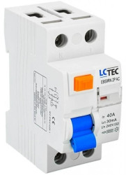 Wyłącznik różnicowoprądowy 2P 40A 30mA typ AC LC-Tec EBS9RN-2P/30/40/AC LCTEC-EBS9RN-2P/30/4