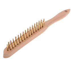 Faithfull FAI680B2 680/B2 Brass Wire Scratch Brush - 2 Row