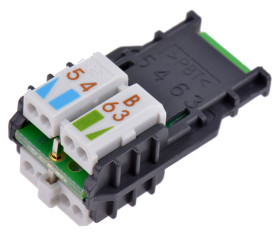 Organizer do przewodów Telegartner RJ45 do użytku z: MFP8: Wtyk RJ45 i przewody AWG26/1-AWG24/1, AWG27/7-AWG24/7