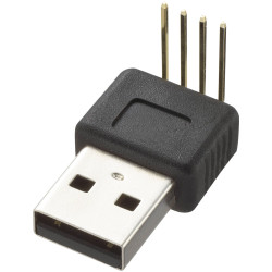 TruComponents 240870 Plug,right angle Typ A 90° USB type A plug, 90°