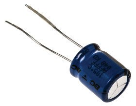 Kondensator 100μF 63V dc Radialny, Otwór przelotowy Vishay roztaw: 5mm 10 (Dia.) x 12mm