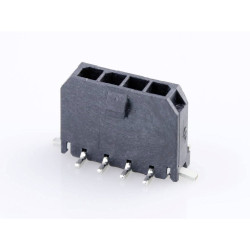 Molex 436500424 Micro-fit 3.0 Header 4 Circuits Solder Tab Black