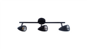 Listwa Sufitowa Z Ruchomymi Czarnymi Reflektorkami Cortino Lp-2638/3W Light...