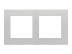 SIMON 55 Ramka 2 podwójna LINE aluminium mat TR2/143 KONTAKT SIMON