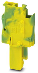 Plug, spring balancer connection, 0.08-4.0 mm², 1 pole, 24 A, 6 kV, yellow/green, 3043187