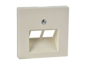 MERTEN SYSTEM M Płytka czołowa mechanizmu gniazda RJ45 podwójna kremowy MTN296144 SCHNEIDER ELECTRIC